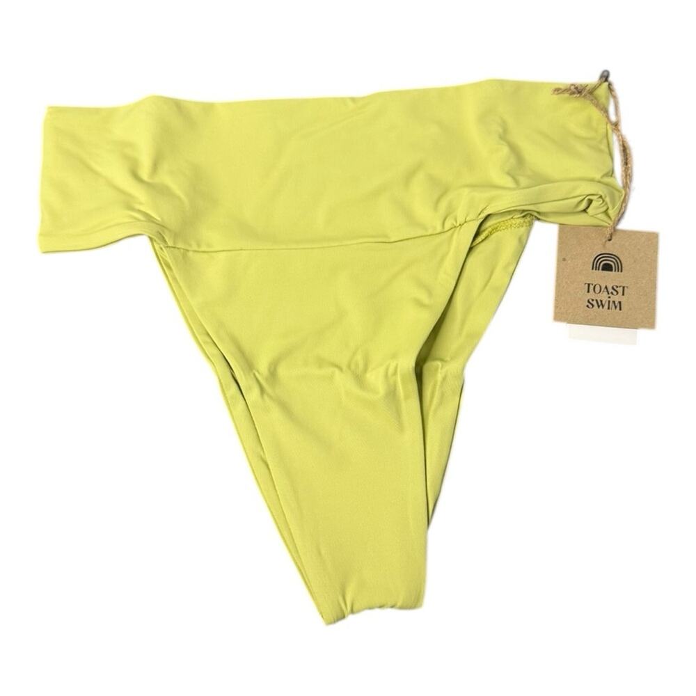 FP x Toast Swim Signature Banded Waist Bottom in Leek Green XS NWT